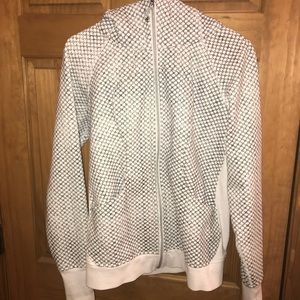 lululemon athletica White and Black Geometric Zip Hoodie